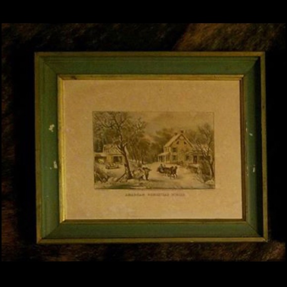 Currier/Ives American Homestead lithograph Seasons - Picture 2 of 4